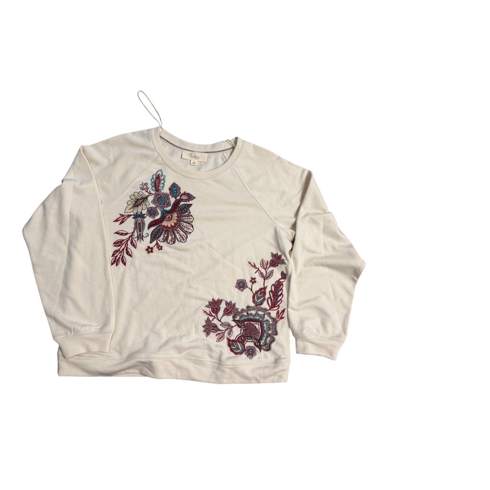 913. Nurture Westbound Women's Ivory Long Sleeve Sweater Size Large Soft Knit